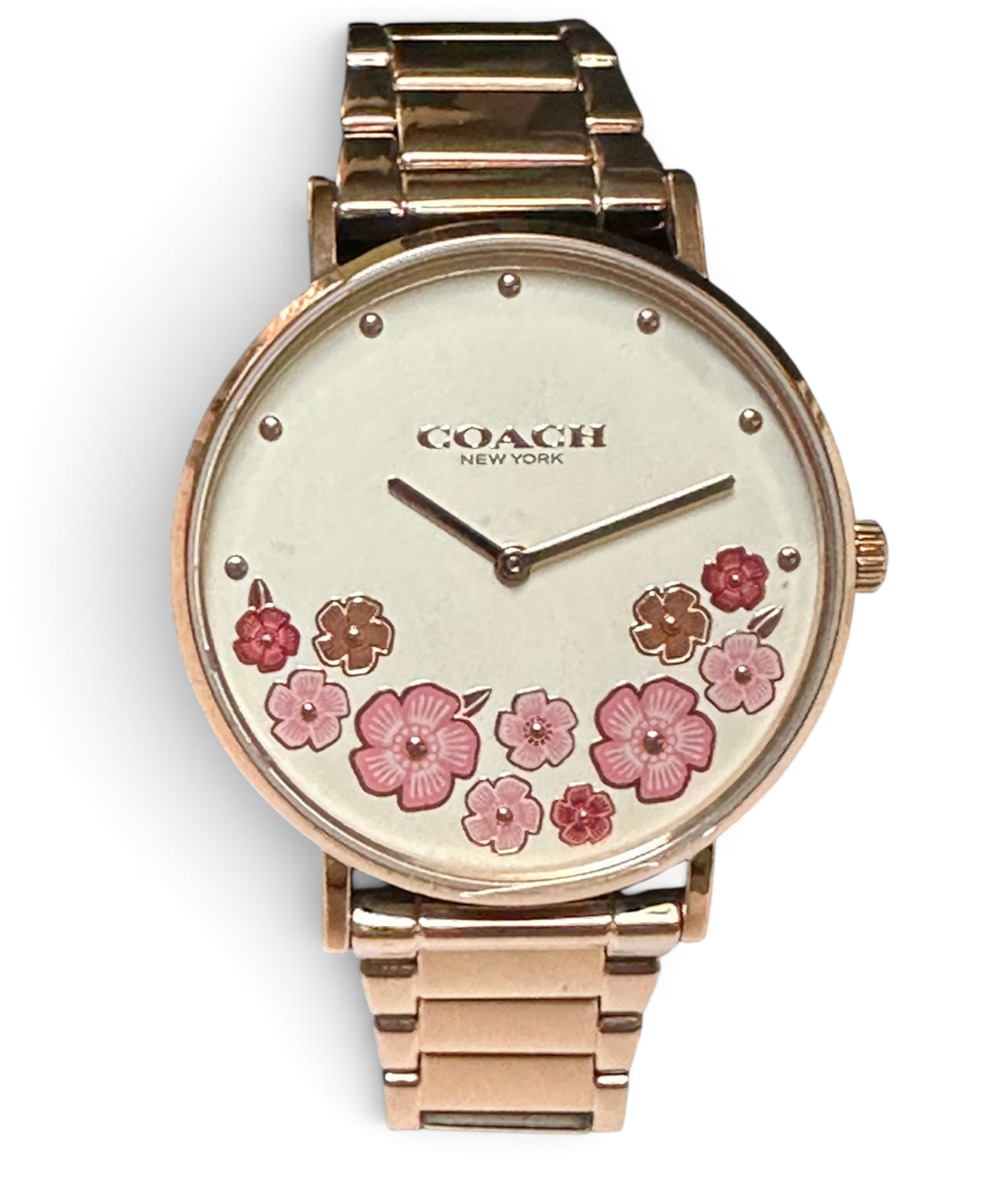 Coach Perry Tea Rose Women’s Watch 36mm Rose Gold Tone 14503768 NWT